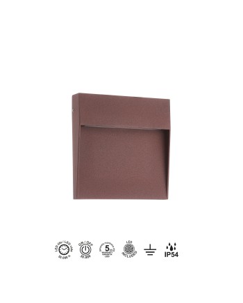 BAKER * SEÑALIZADOR CUADRADO 6W 3000K CORTEN